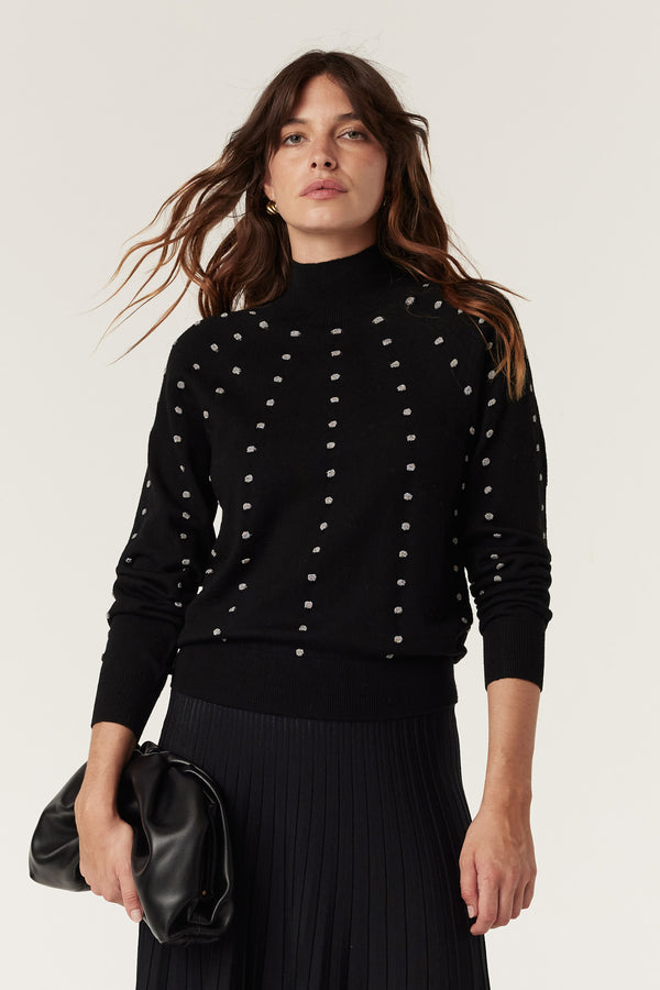 Isla Merino Jumper - Black-Jumpers-Cable Melbourne