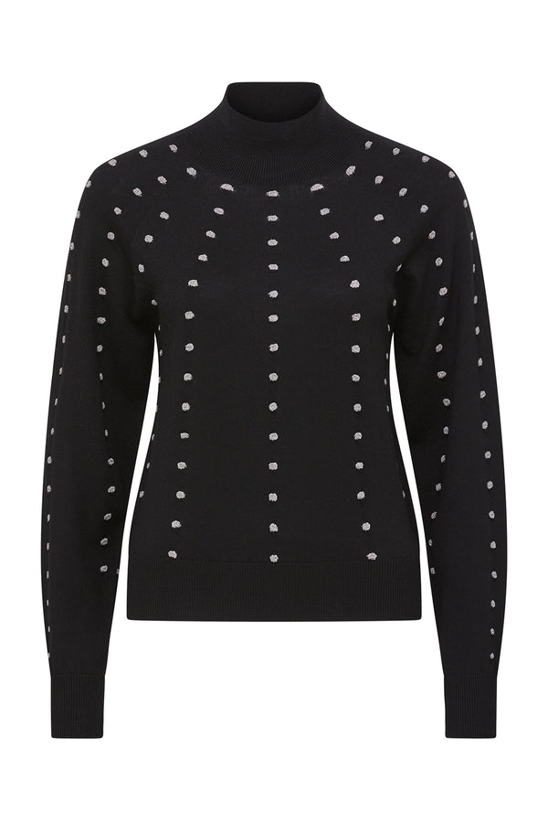 Isla Merino Jumper - Black-Jumpers-Cable Melbourne