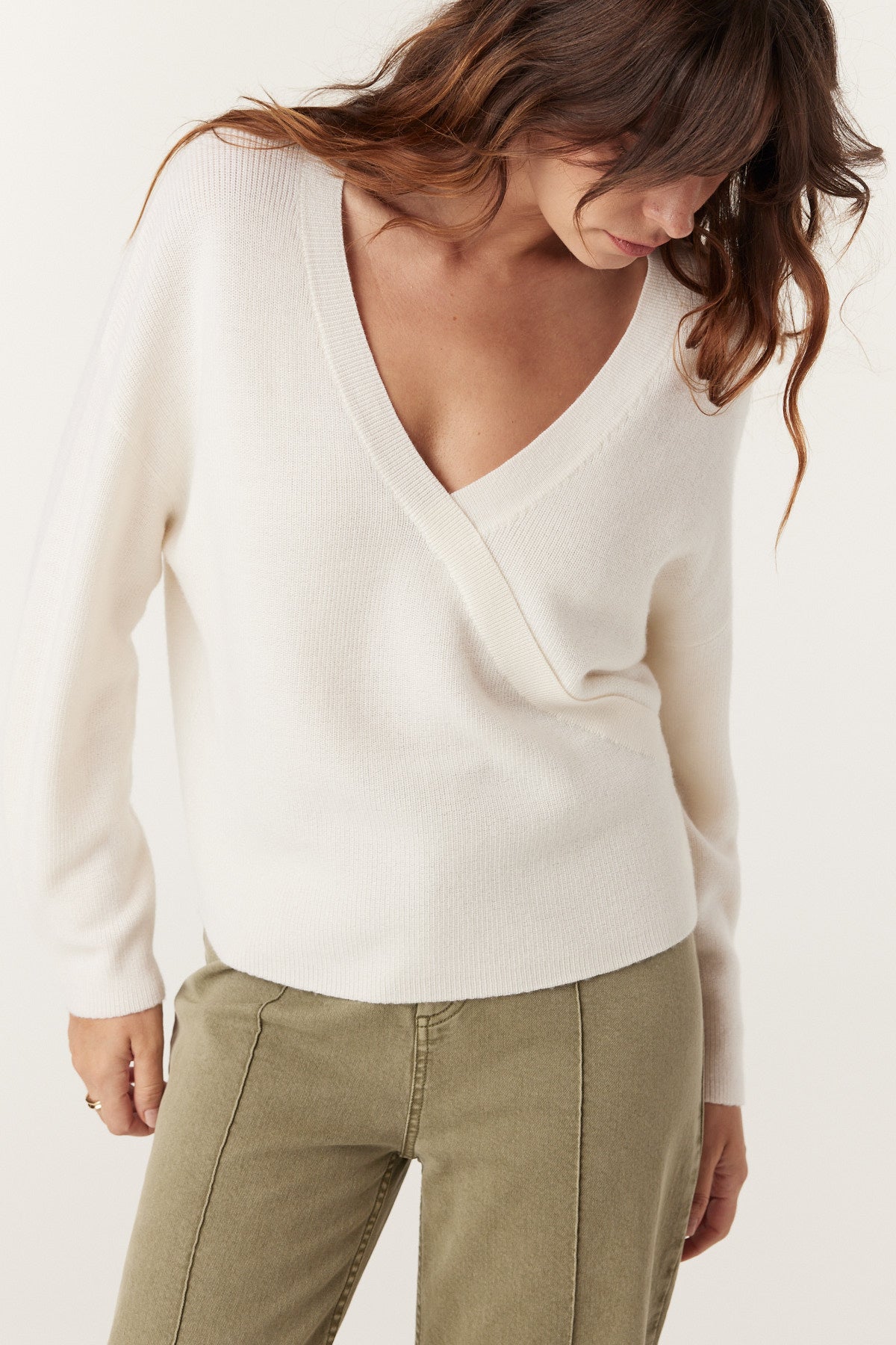 Audrey Merino Jumper - Milk – Cable Melbourne