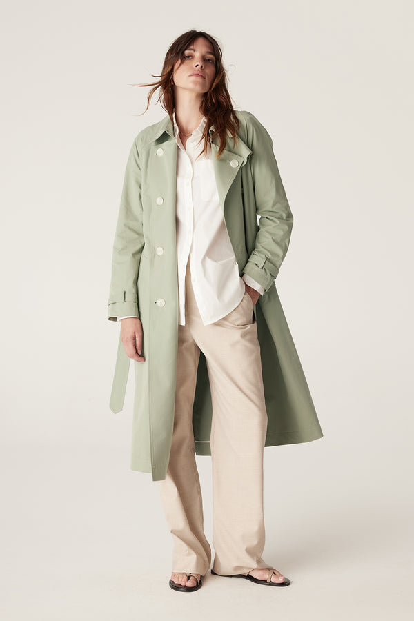 Luna Trench - Sage Green-Jackets-Cable Melbourne
