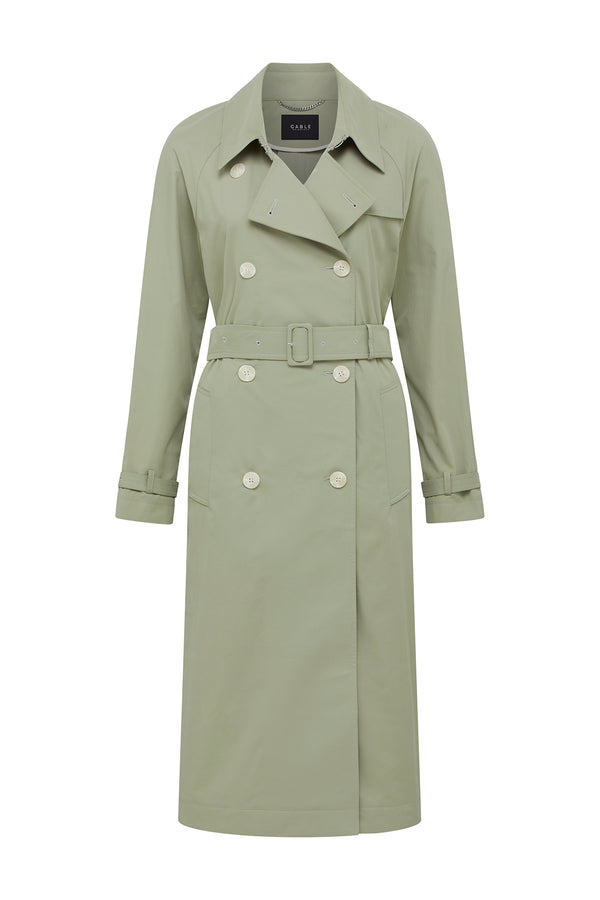 Luna Trench - Sage Green-Jackets-Cable Melbourne
