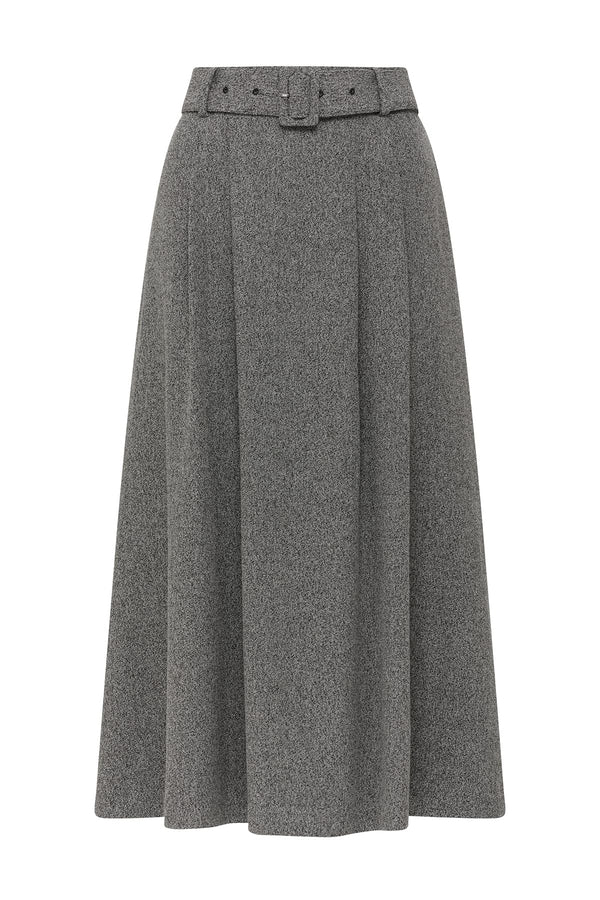 Lena Skirt - Charcoal Marle-Skirts-Cable Melbourne