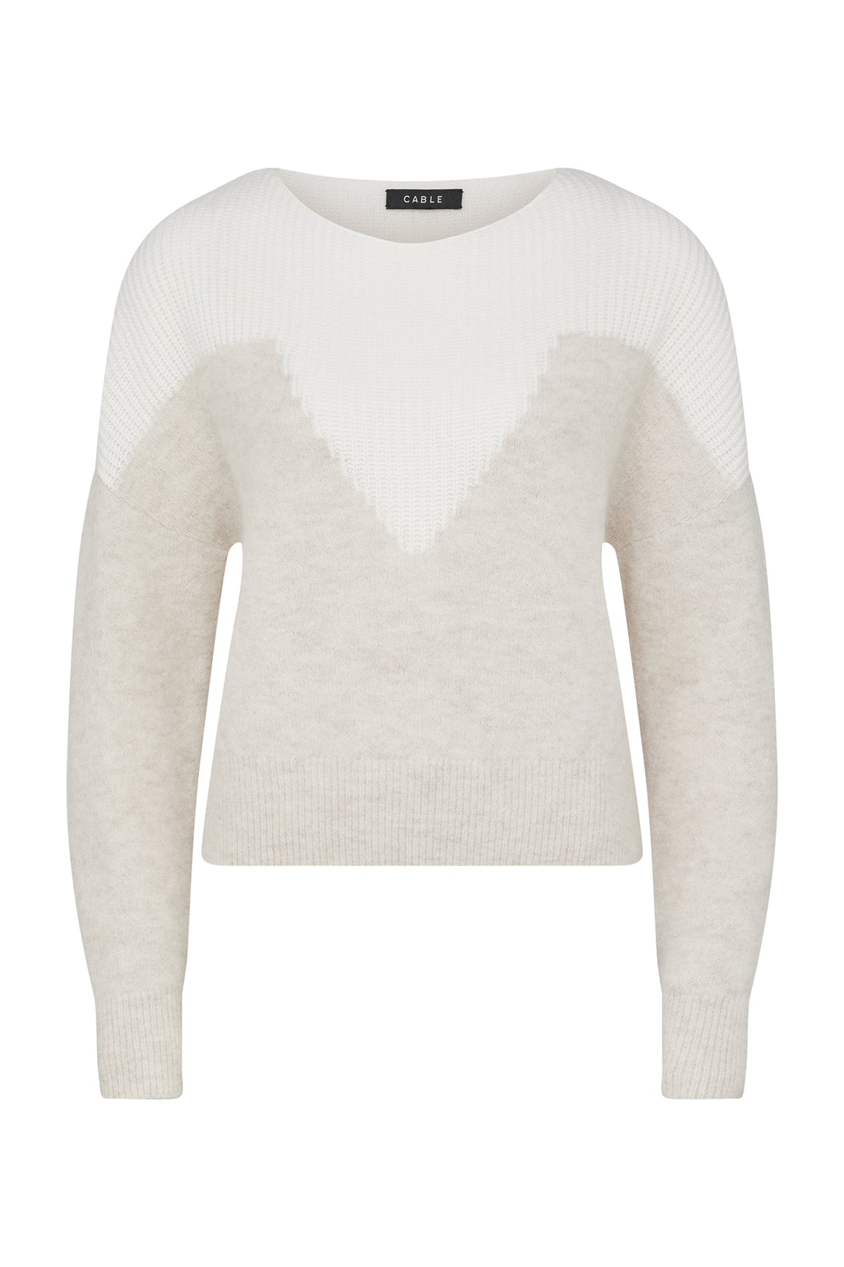 Boat Neck Knit Jumper - Oatmeal – Cable Melbourne