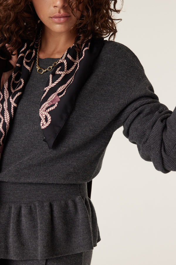 Eloise Merino Peplum Jumper