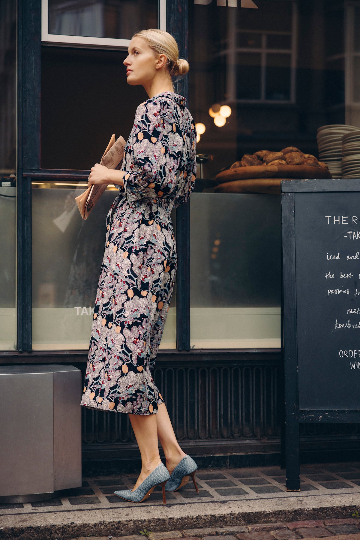 dress Leigh Midi Dress - Orchid Print – Cable Melbourne