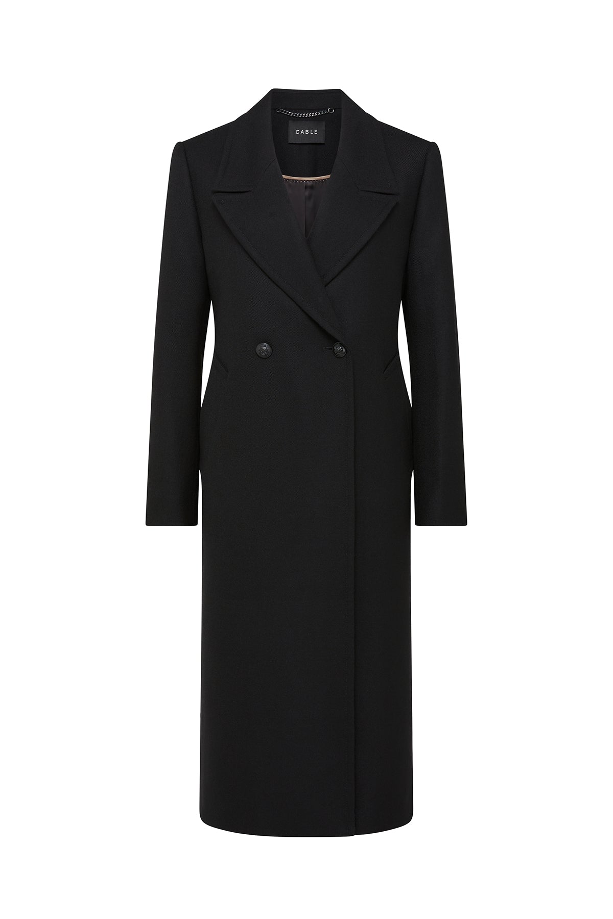 Montgomery Wool Coat - Black – Cable Melbourne