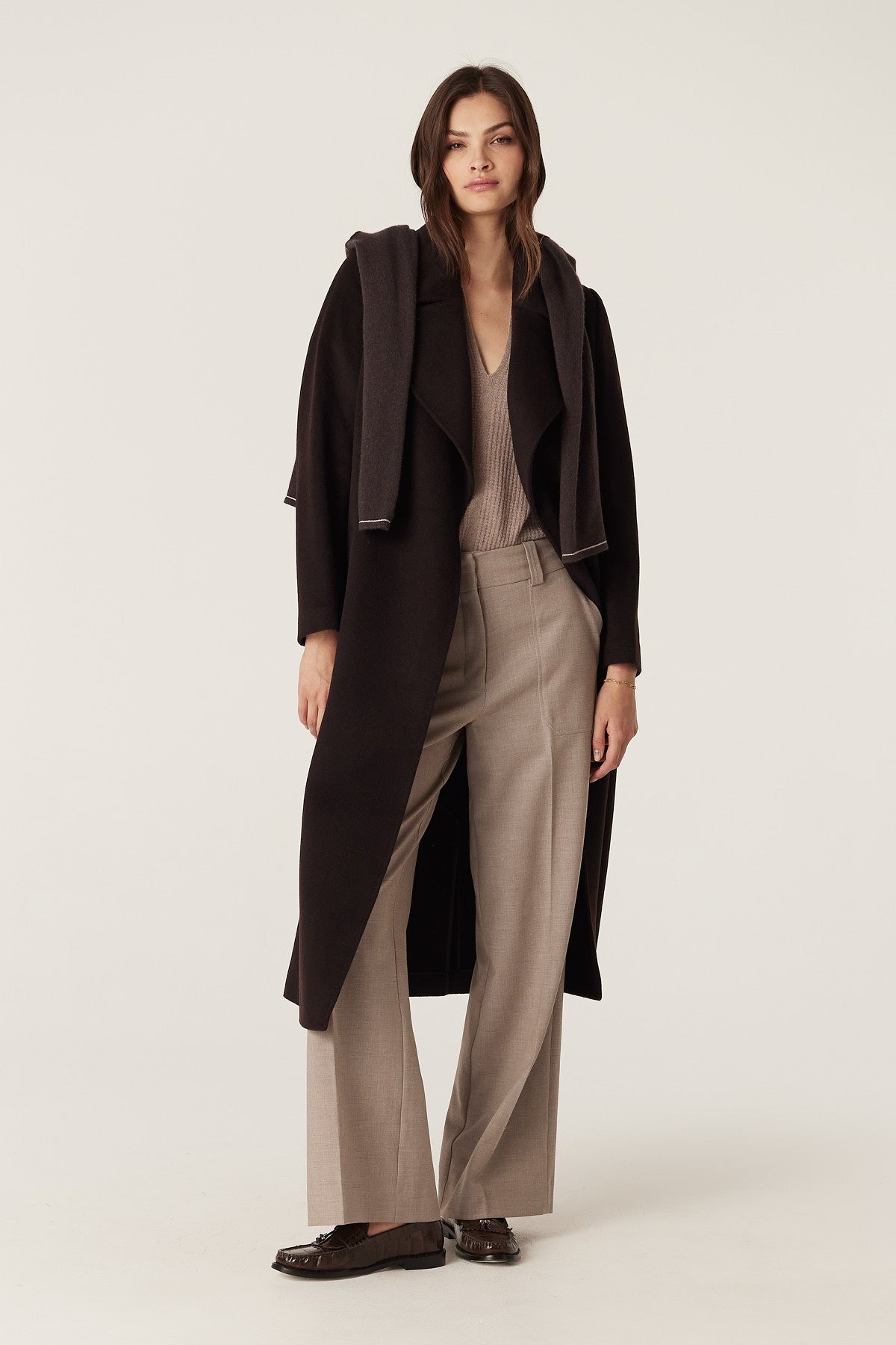 Evans Wool Coat - Espresso – Cable Melbourne