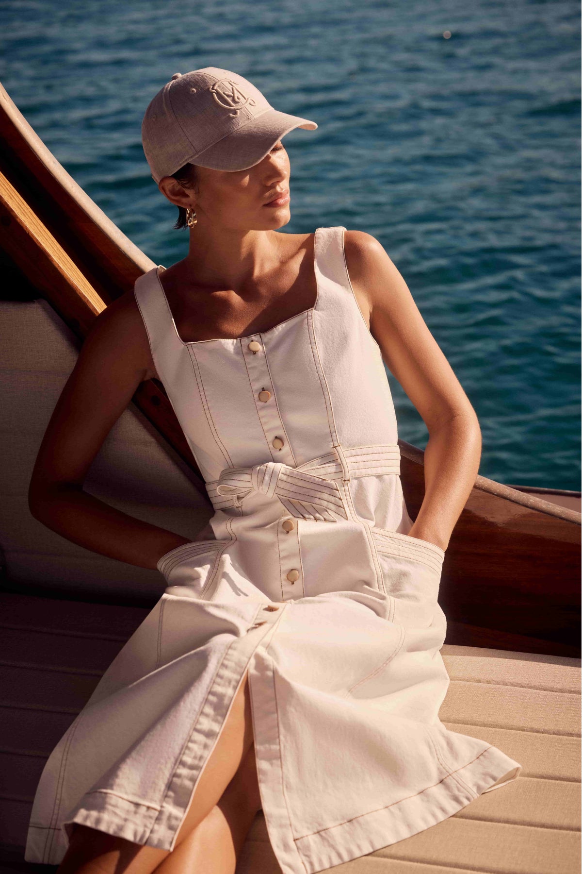 Samba Drill Dress - White – Cable Melbourne