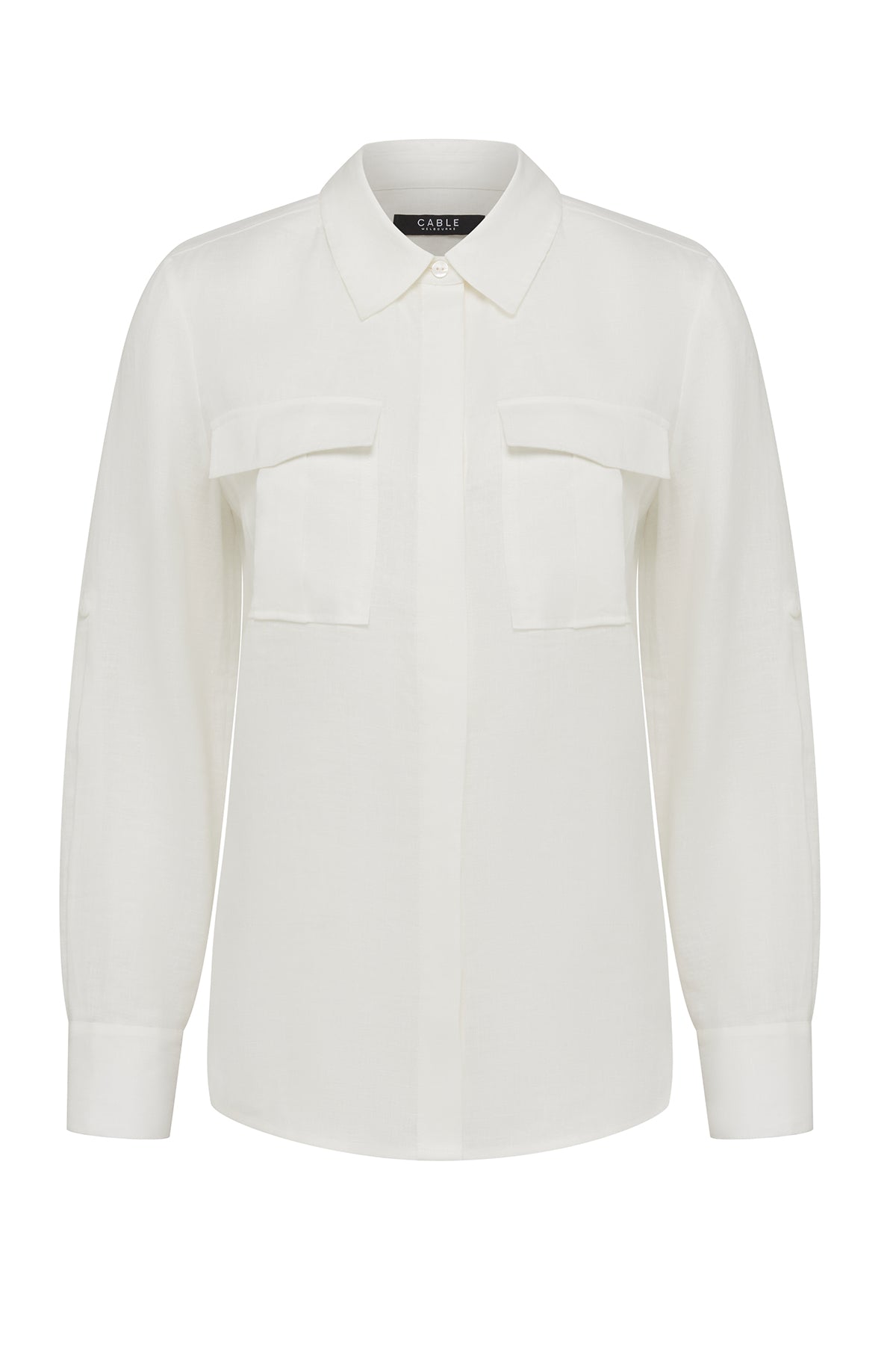 Sands Linen Shirt - White – Cable Melbourne