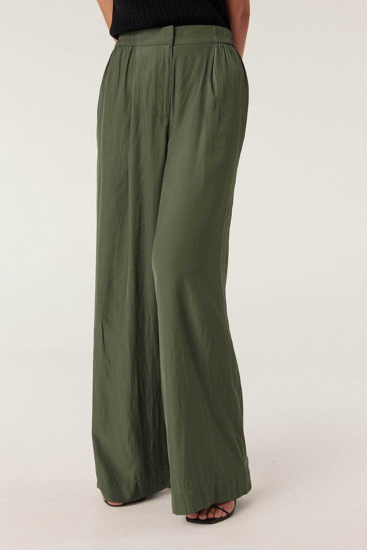 Reed Wide Leg Pant - Olive – Cable Melbourne