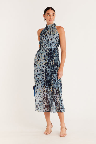 ミストレアスFlower Embroidery Halterneck Dress Flower Embroidery Halterneck Dress - MISTREASS