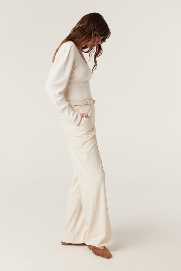 Miranda Merino Jumper - Milk-Jumpers-Cable Melbourne