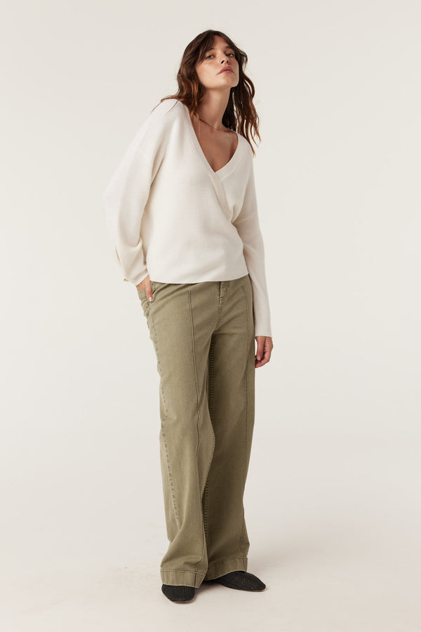 Audrey Merino Jumper - Milk-Jumpers-Cable Melbourne