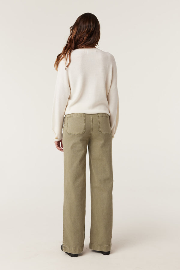 Audrey Merino Jumper - Milk-Jumpers-Cable Melbourne