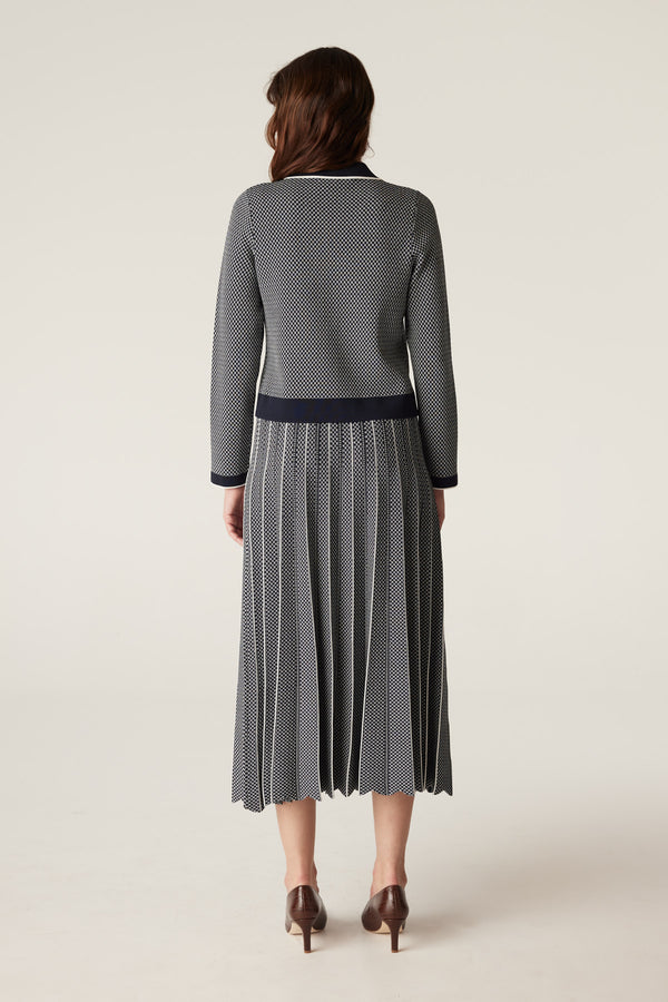 Astoria Crepe Jacket - Navy-Jackets-Cable Melbourne