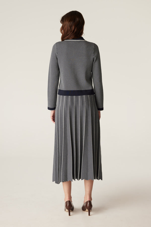 Astoria Crepe Skirt - Navy-Skirts-Cable Melbourne