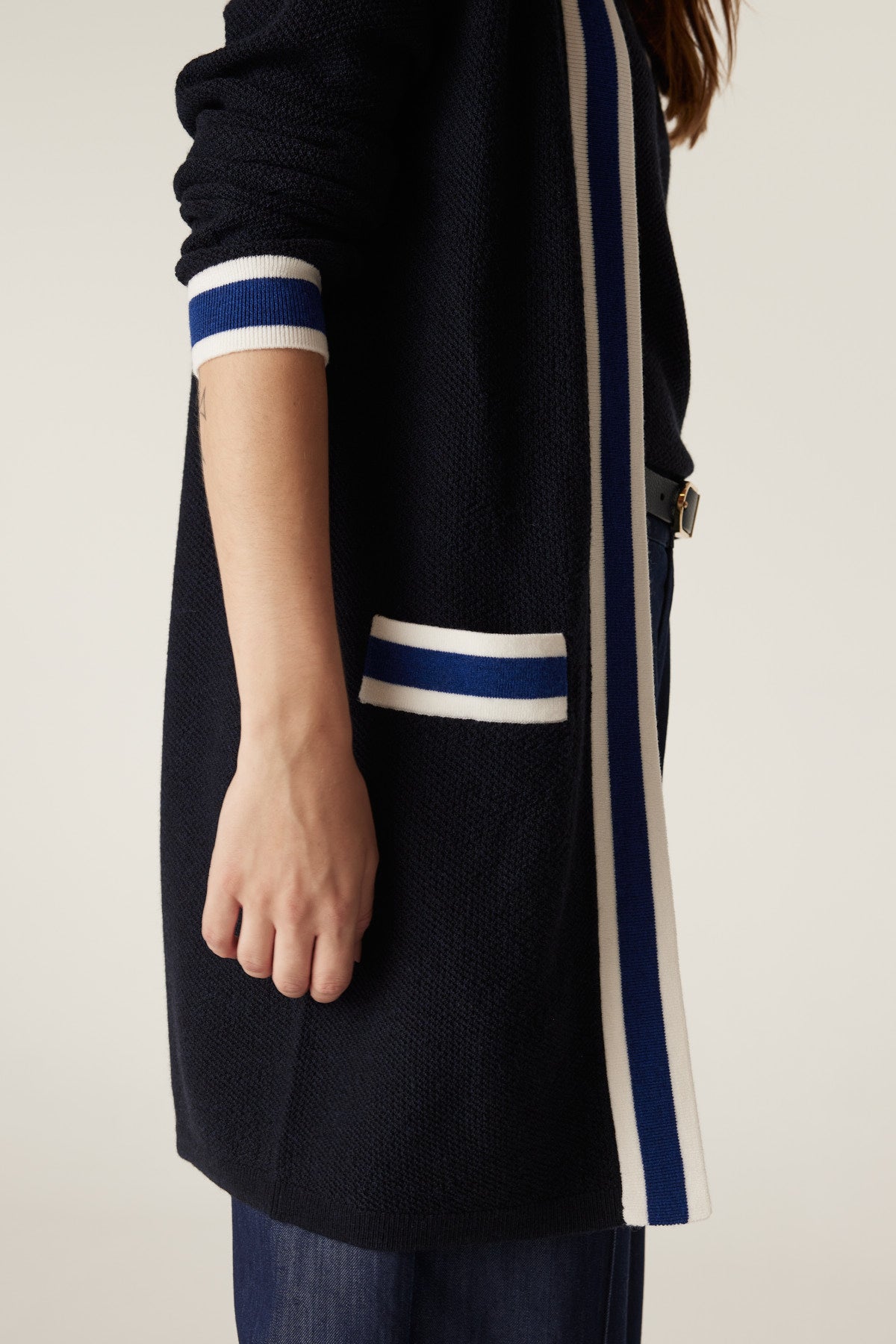 Tribeca Merino Cardigan - Midnight Navy – Cable Melbourne