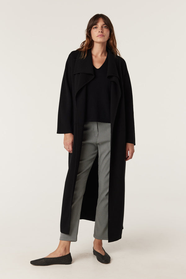 Parsons Merino Cardigan - Black-Cardigans-Cable Melbourne