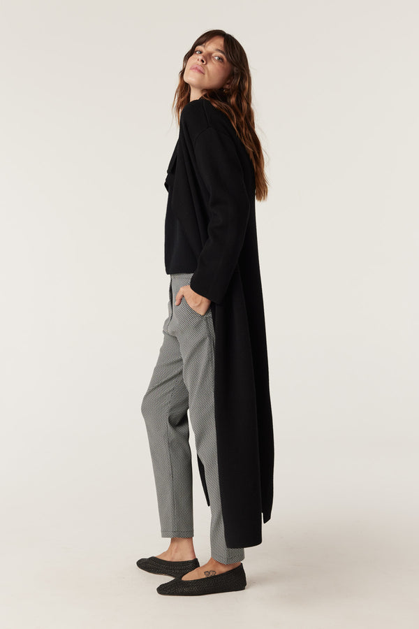 Cable Melbourne Parsons Merino Cardigan - Black