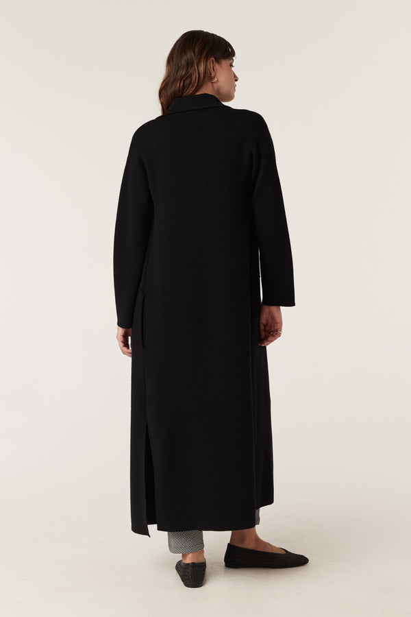 Cable Melbourne Parsons Merino Cardigan - Black