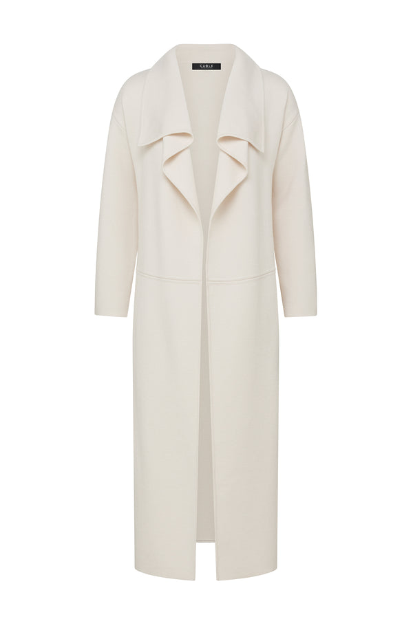 Parsons Merino Cardigan - Ecru-Cardigans-Cable Melbourne