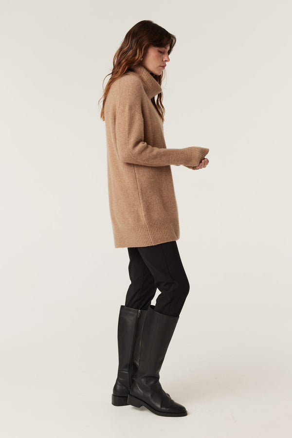 Pure Cashmere Weekend Jumper - Camel-Jumpers-Cable Melbourne