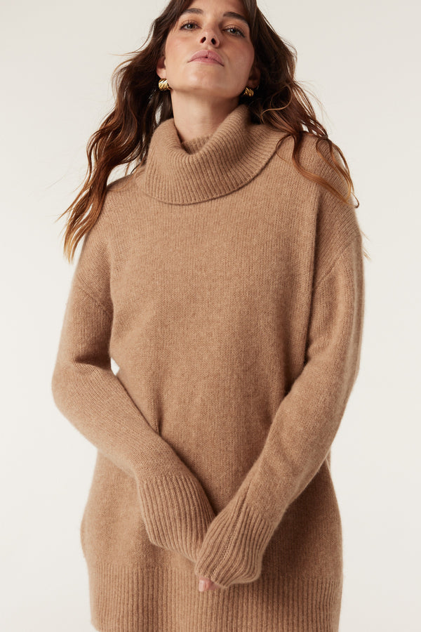 Pure Cashmere Weekend Jumper - Camel-Jumpers-Cable Melbourne