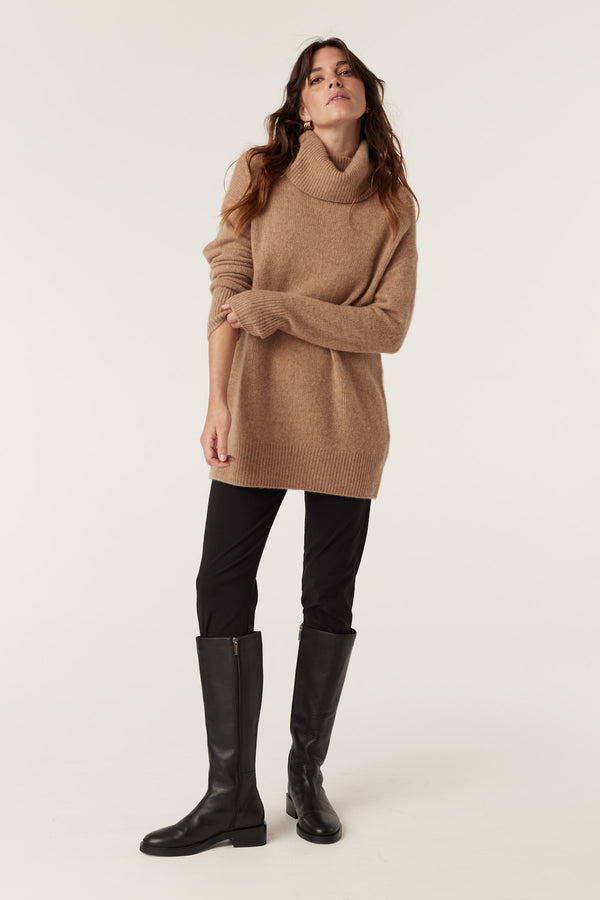 Pure Cashmere Weekend Jumper - Camel-Jumpers-Cable Melbourne