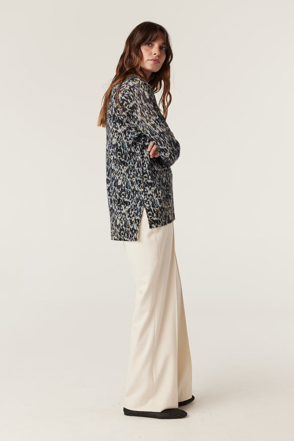 Superfine Merino Print Jumper - Animal-Jumpers-Cable Melbourne