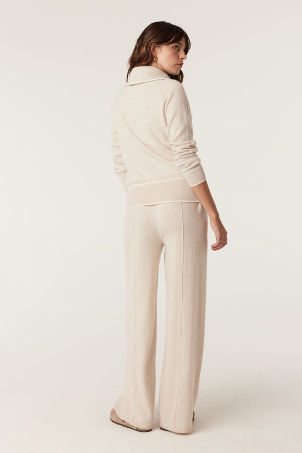 Cashwool Track Pant - Oatmeal-Pants-Cable Melbourne