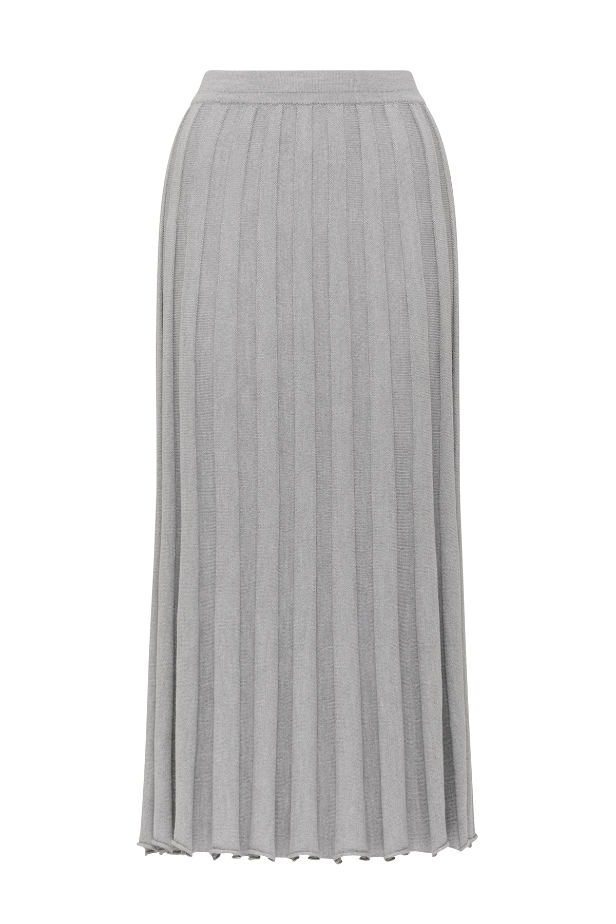 Franzi Merino Skirt - Grey Marle – Cable Melbourne