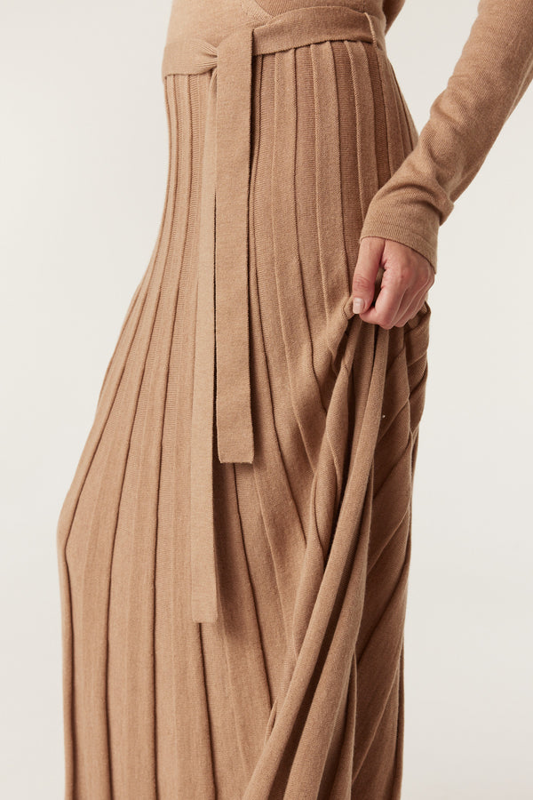 Holland Merino Dress - Camel-Dresses-Cable Melbourne