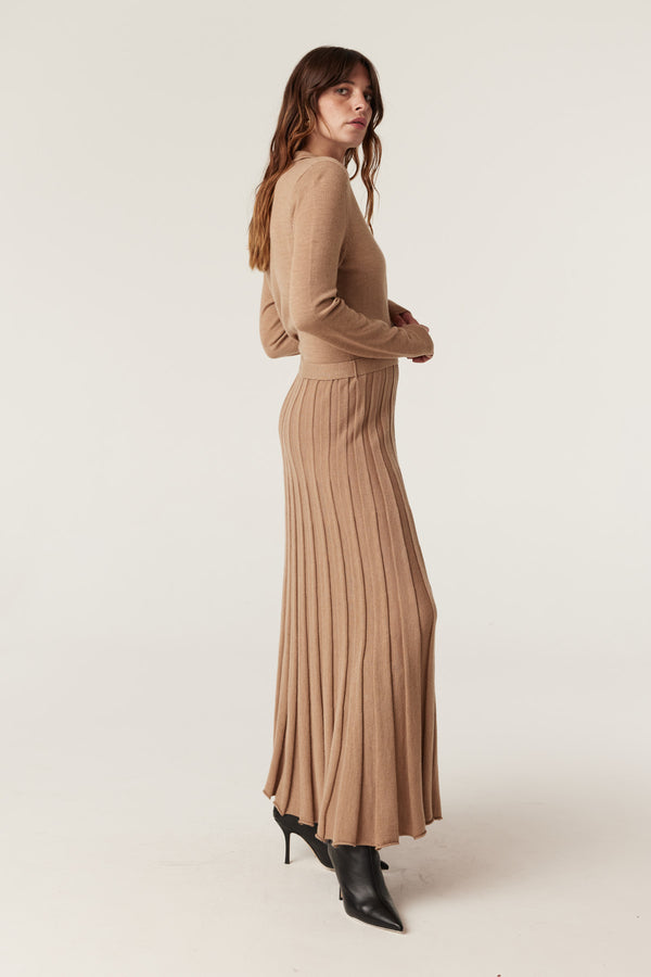 Holland Merino Dress - Camel-Dresses-Cable Melbourne