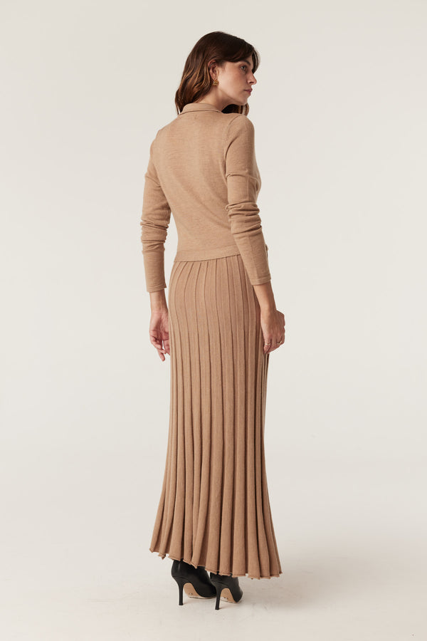 Holland Merino Dress - Camel-Dresses-Cable Melbourne