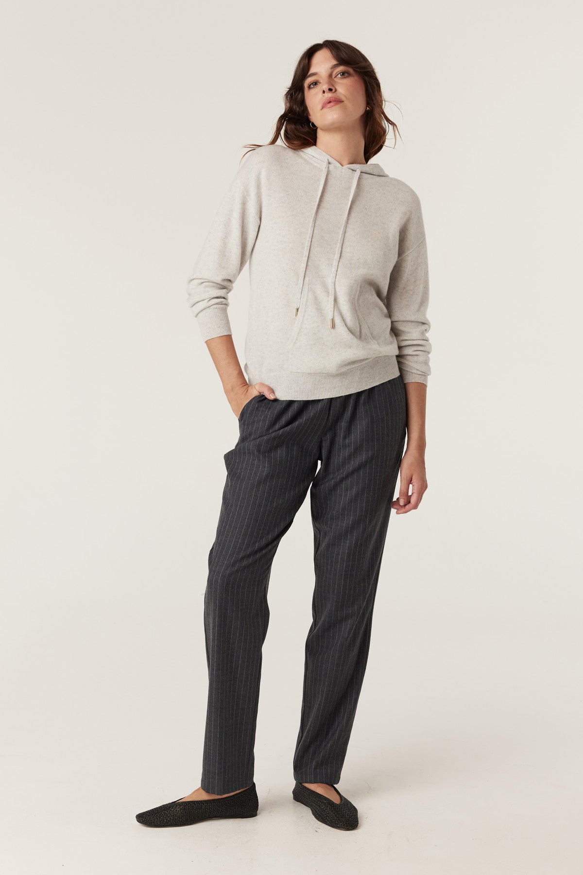 Cashwool Hoodie - Grey Marle