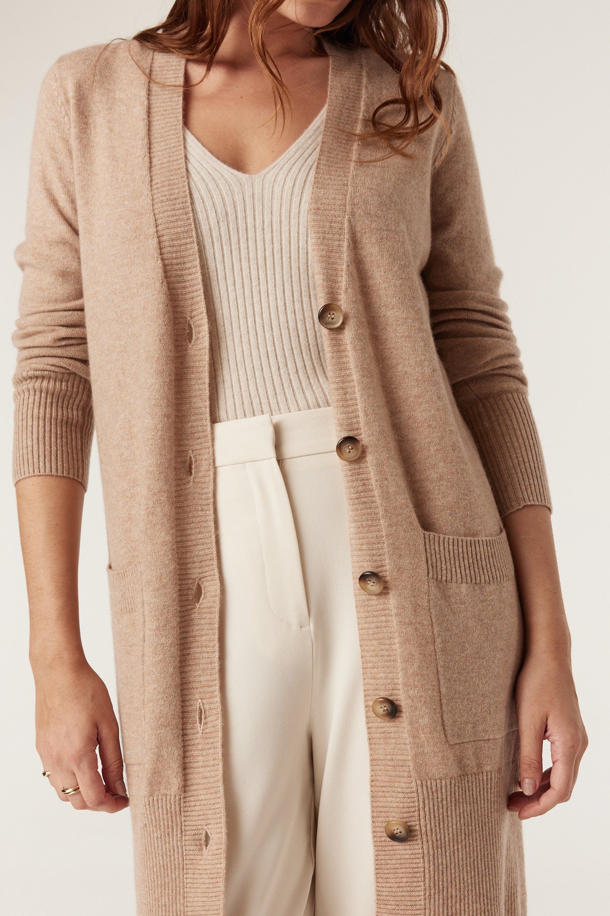 Cashwool Long Cardigan - Camel – Cable Melbourne