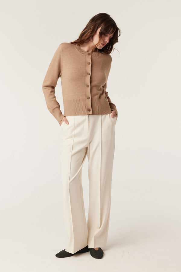 Harriet Merino Cardigan - Camel-Cardigans-Cable Melbourne
