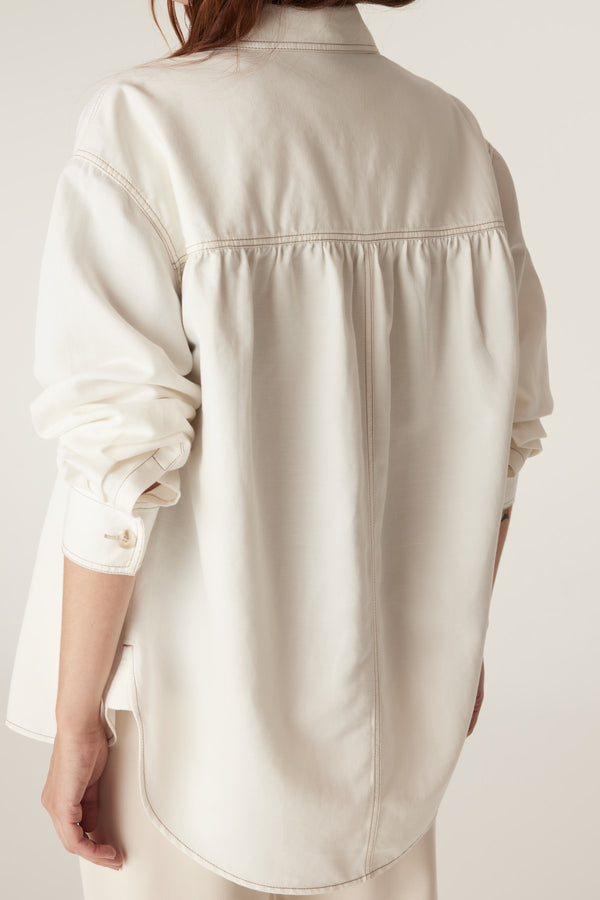 Skye Shirt - Ecru-Shirts-Cable Melbourne