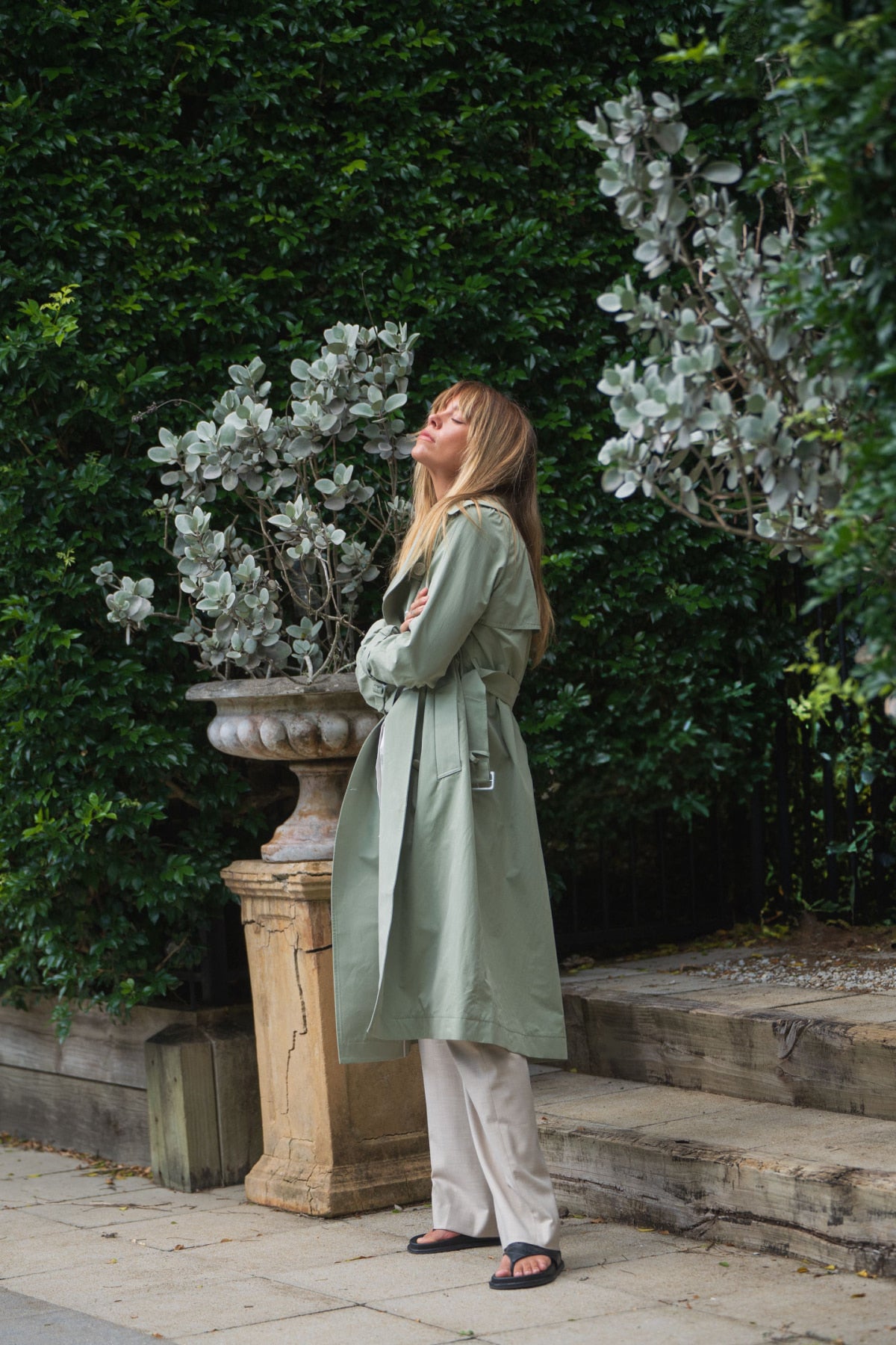 Luna Trench - Sage Green – Cable Melbourne