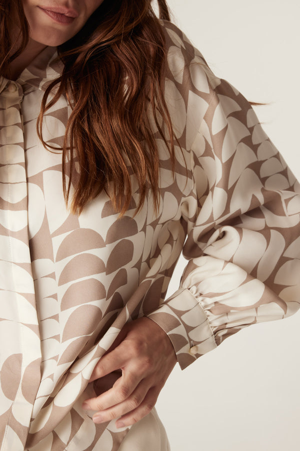 Dune Blouse - Half Moon Print-Tops-Cable Melbourne