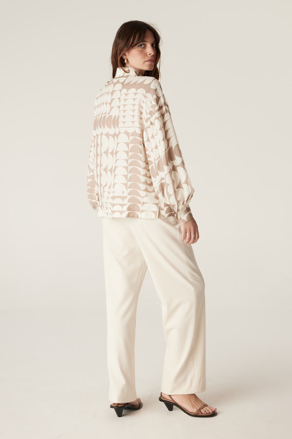 Dune Blouse - Half Moon Print-Tops-Cable Melbourne