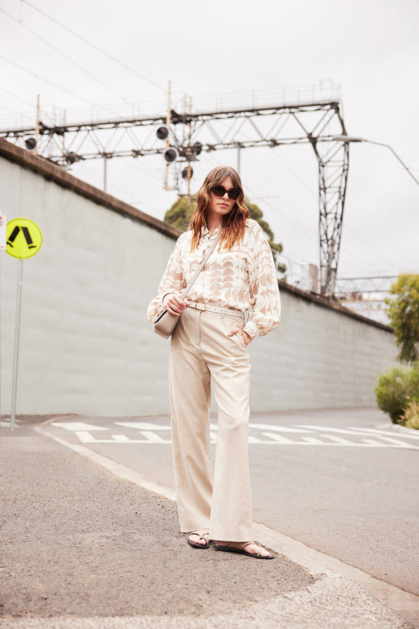 Santorini Pant - Natural-Pants-Cable Melbourne