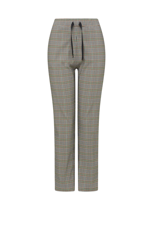 Zoe Check Jogger - Green Check-Pants-Cable Melbourne