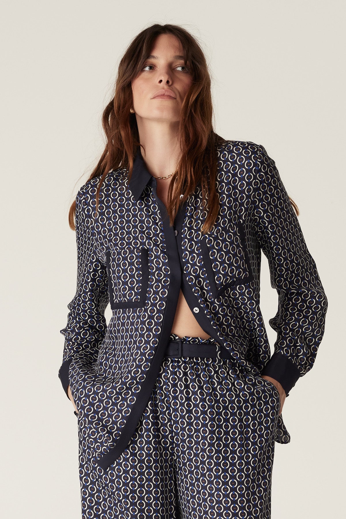 Willa Blouse - Chain Print