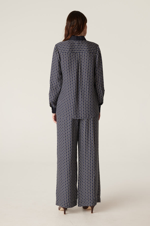 Willa Wide Leg Pant - Chain Print-Pants-Cable Melbourne