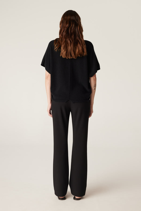 Dana Crepe Pant - Black-Pants-Cable Melbourne