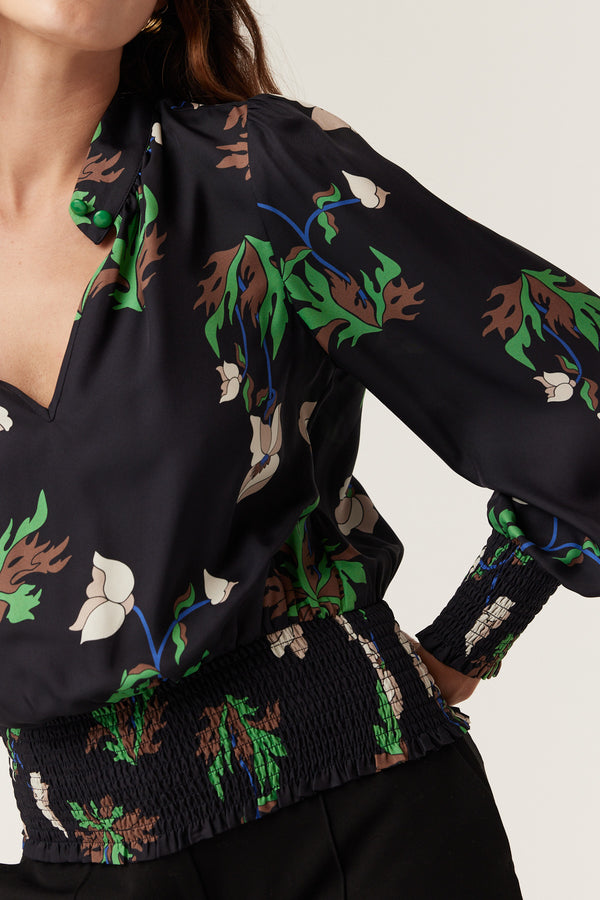 Colette Blouse - Wild Flower Print-Tops-Cable Melbourne