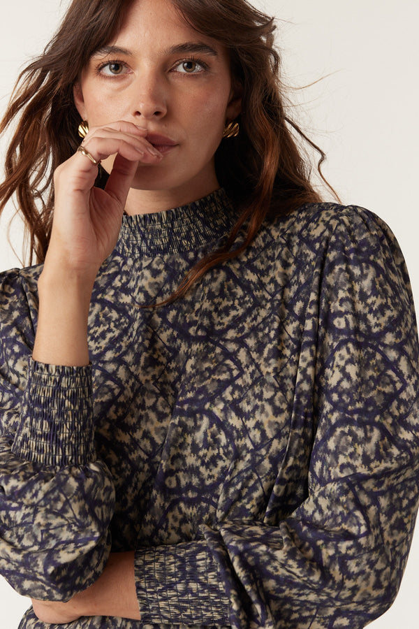 Grace Shift Dress - Reptile Print-Dresses-Cable Melbourne