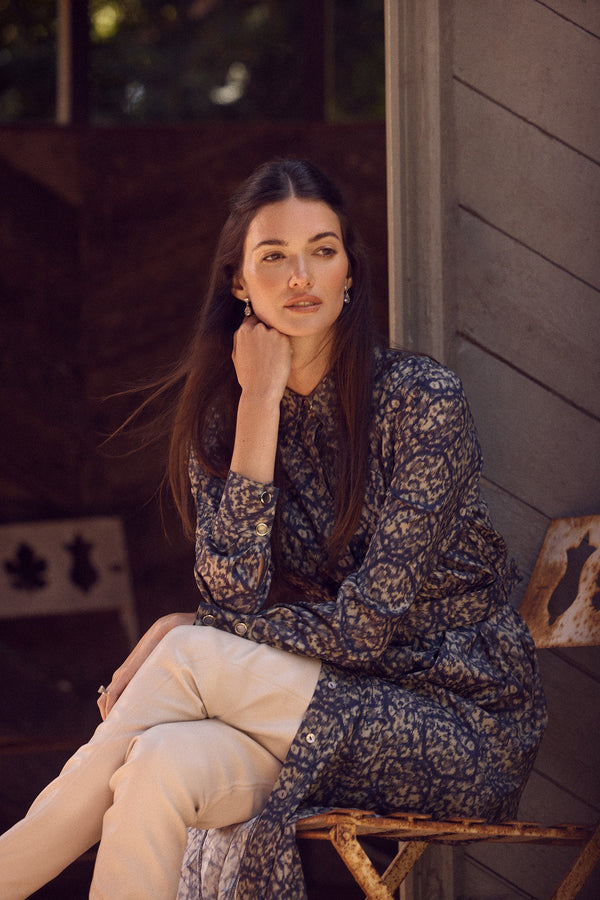 Grace Midi Dress - Reptile Print-Dresses-Cable Melbourne