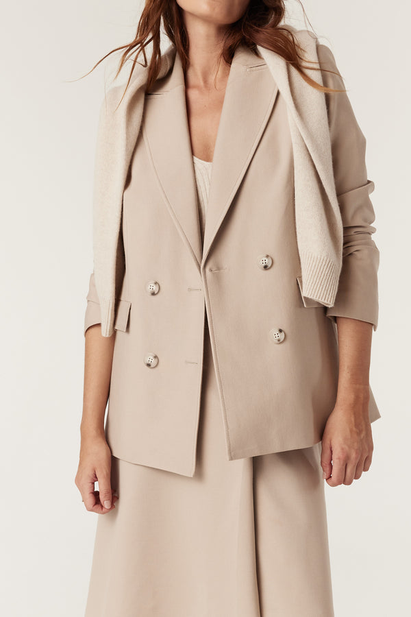 Yoko Ponti Blazer - Stone-Jackets-Cable Melbourne
